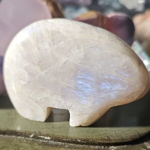 Moonstone Bear Figurine